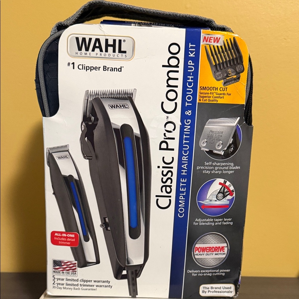 Wahl Classic Pro Combo Haircutting Kit - Black and Blue